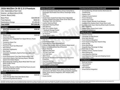 2026 Mazda Mazda CX-50 2.5 S Premium AWD