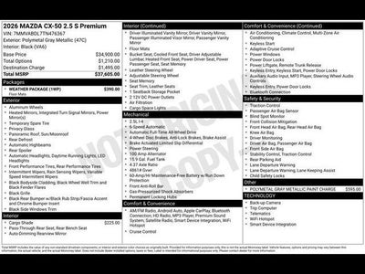 2026 Mazda Mazda CX-50 2.5 S Premium AWD