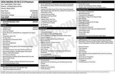 2026 Mazda Mazda CX-50 2.5 S Premium AWD