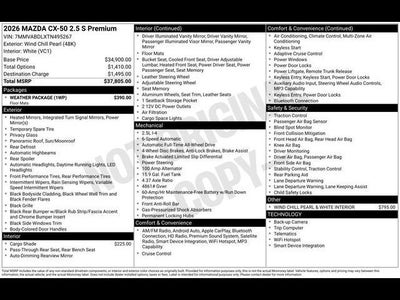 2026 Mazda Mazda CX-50 2.5 S Premium AWD