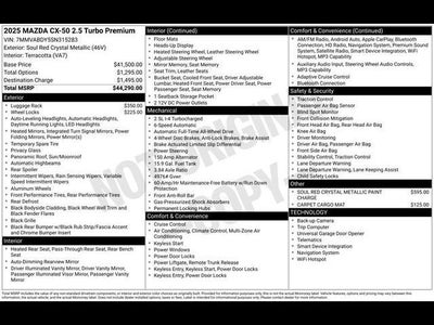 2025 Mazda Mazda CX-50 2.5 Turbo Premium Package
