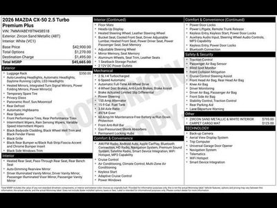 2026 Mazda Mazda CX-50 2.5 Turbo Premium Plus AWD