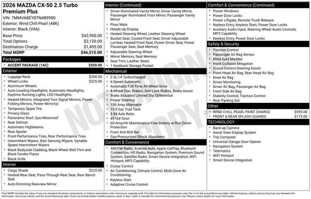 2026 Mazda CX-50 2.5 Turbo Premium Plus's photo