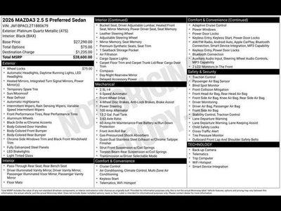 2026 Mazda Mazda3 Sedan 2.5 S Preferred