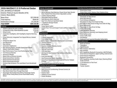 2026 Mazda Mazda3 Sedan 2.5 S Preferred