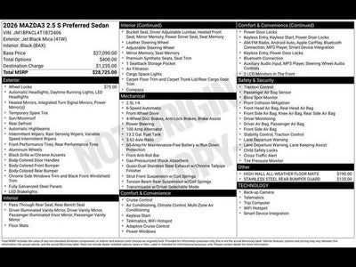2026 Mazda Mazda3 Sedan 2.5 S Preferred