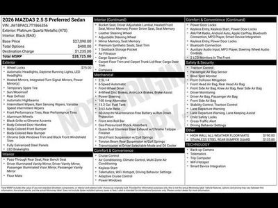 2026 Mazda Mazda3 Sedan 2.5 S Preferred