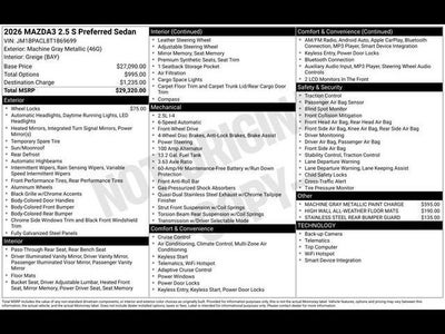 2026 Mazda Mazda3 Sedan 2.5 S Preferred