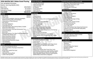 2026 Mazda Mazda MX-5 Miata Grand Touring