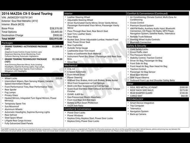 2016 Mazda Mazda CX-5 Grand Touring