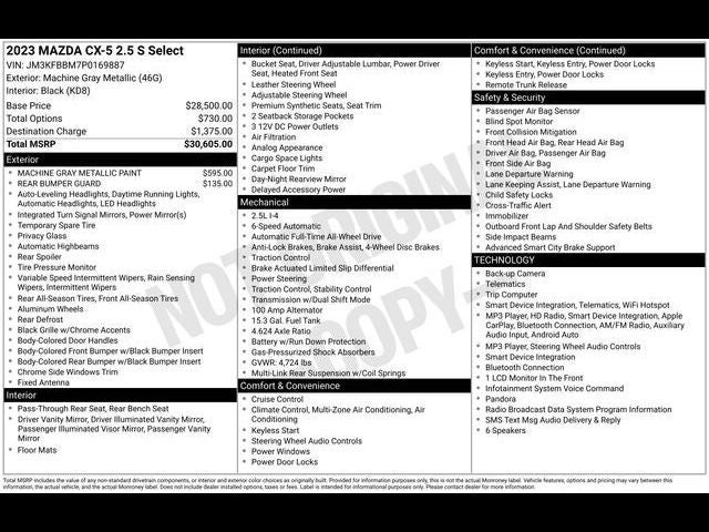 2023 Mazda Mazda CX-5 2.5 S Select Package