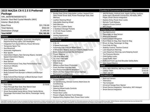 2025 Mazda Mazda CX-5 2.5 S Preferred AWD