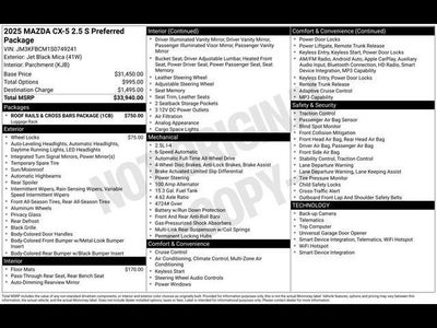 2025 Mazda Mazda CX-5 2.5 S Preferred AWD