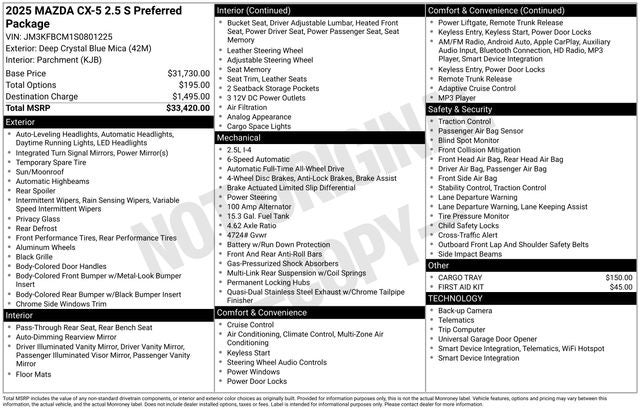 2025 Mazda Mazda CX-5 2.5 S Preferred AWD
