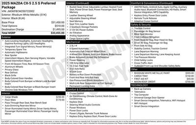 2025 Mazda Mazda CX-5 2.5 S Preferred AWD