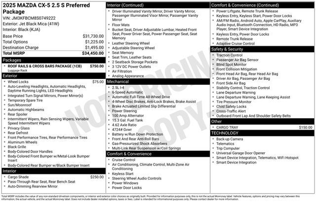 2025 Mazda Mazda CX-5 2.5 S Preferred AWD