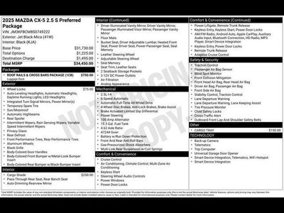 2025 Mazda Mazda CX-5 2.5 S Preferred AWD