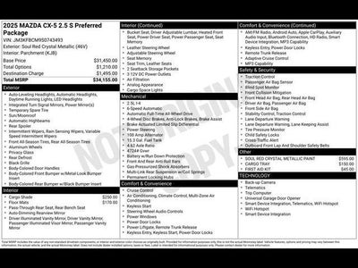 2025 Mazda Mazda CX-5 2.5 S Preferred AWD