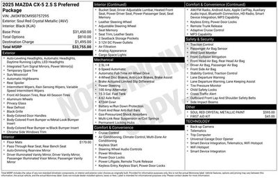 2025 Mazda Mazda CX-5 2.5 S Preferred AWD