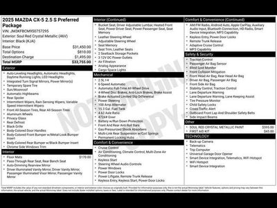 2025 Mazda Mazda CX-5 2.5 S Preferred AWD