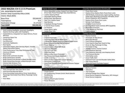 2022 Mazda Mazda CX-5 2.5 S Premium Package