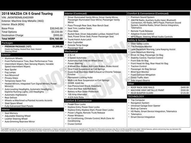 2018 Mazda Mazda CX-5 Grand Touring