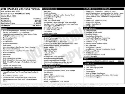 2025 Mazda Mazda CX-5 2.5 Turbo Premium