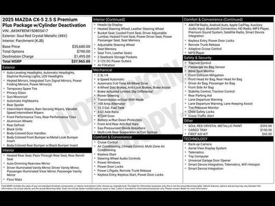 2025 Mazda Mazda CX-5 2.5 S Premium Plus AWD