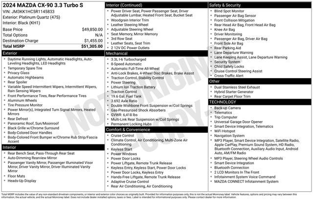 2024 Mazda Mazda CX-90 3.3 Turbo S