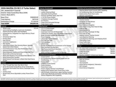 2026 Mazda Mazda CX-90 3.3 Turbo Select AWD