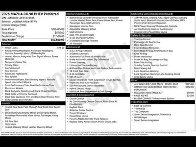 2026 Mazda Mazda CX-90 Plug-In Hybrid Preferred AWD