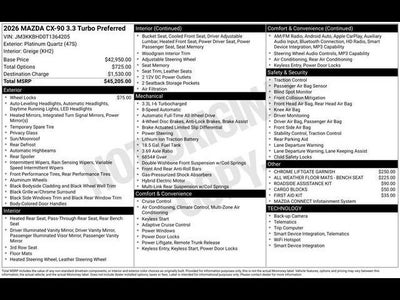 2026 Mazda Mazda CX-90 3.3 Turbo Preferred AWD