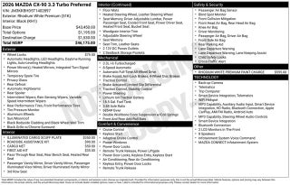 2026 Mazda Mazda CX-90 3.3 Turbo Preferred