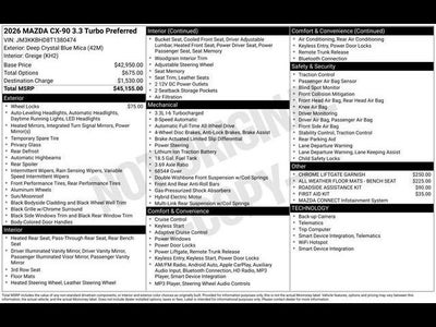 2026 Mazda Mazda CX-90 3.3 Turbo Preferred AWD