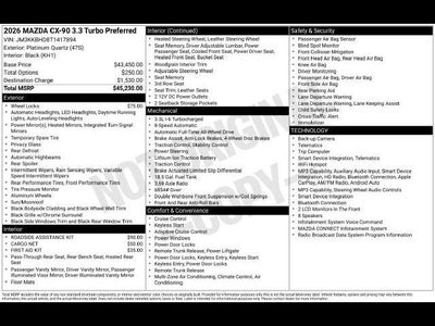 2026 Mazda Mazda CX-90 3.3 Turbo Preferred AWD
