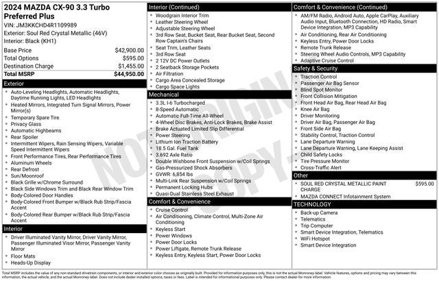 2024 Mazda Mazda CX-90 3.3 Turbo Preferred Plus