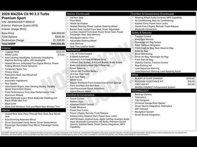 2026 Mazda Mazda CX-90 3.3 Turbo Premium Sport AWD