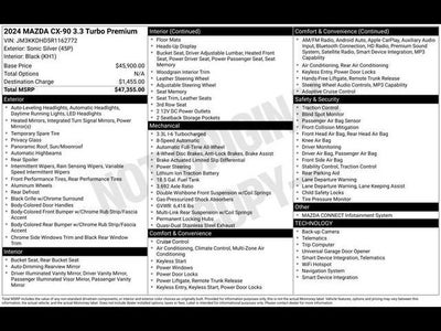 2024 Mazda Mazda CX-90 3.3 Turbo Premium