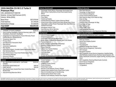 2026 Mazda Mazda CX-90 3.3 Turbo S Premium Plus AWD