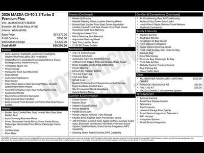 2026 Mazda Mazda CX-90 3.3 Turbo S Premium Plus AWD