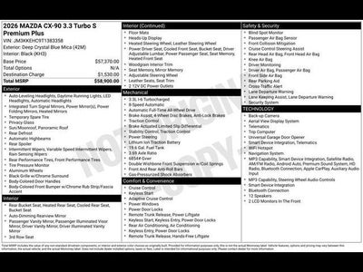 2026 Mazda Mazda CX-90 3.3 Turbo S Premium Plus AWD