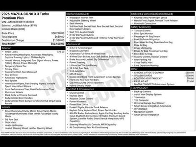 2026 Mazda Mazda CX-90 3.3 Turbo Premium Plus AWD