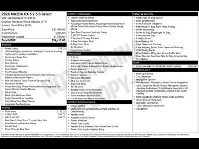 2026 Mazda Mazda CX-5 2.5 S Select AWD