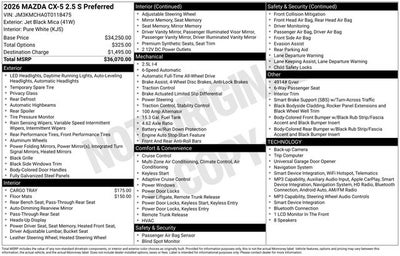 2026 Mazda Mazda CX-5 2.5 S Preferred AWD