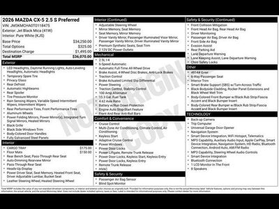 2026 Mazda Mazda CX-5 2.5 S Preferred AWD