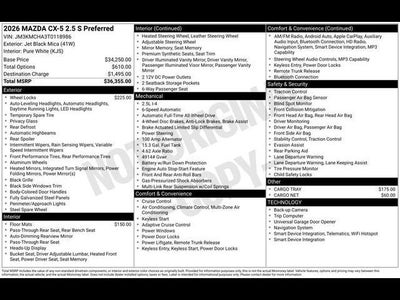 2026 Mazda Mazda CX-5 2.5 S Preferred AWD