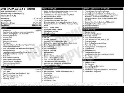 2026 Mazda Mazda CX-5 2.5 S Preferred AWD