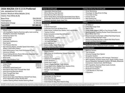 2026 Mazda Mazda CX-5 2.5 S Preferred AWD