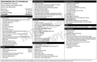 2026 Mazda Mazda CX-5 2.5 S Preferred