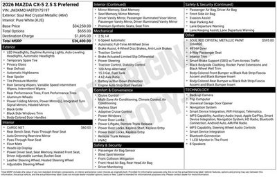 2026 Mazda Mazda CX-5 2.5 S Preferred AWD